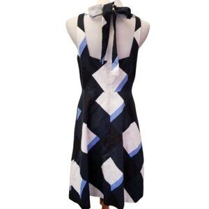 Ann Taylor box detail back tie dress size 4P (89)